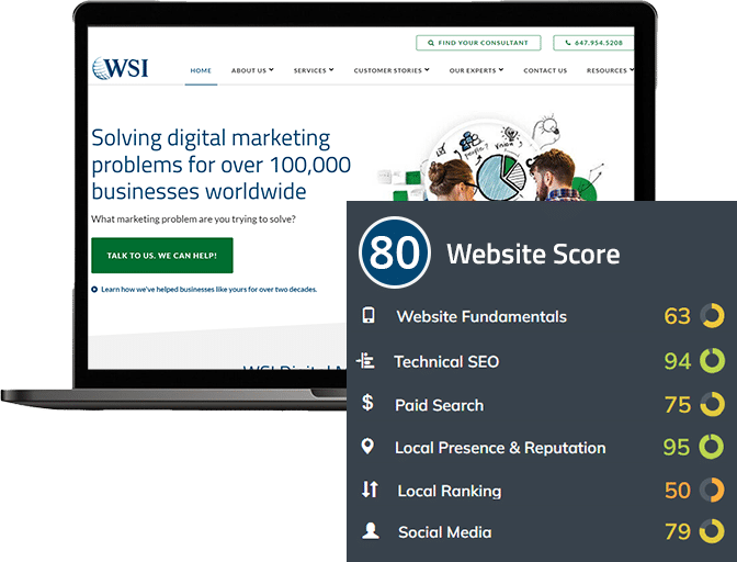 Aveli By WSI Website Audit report overall Website Score 80 Technical SEO