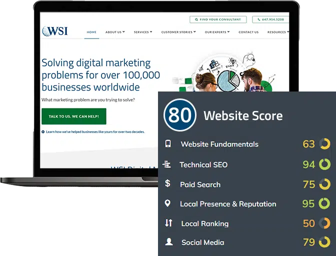 Aveli By WSI Website Audit report overall Website Score 80 Technical SEO